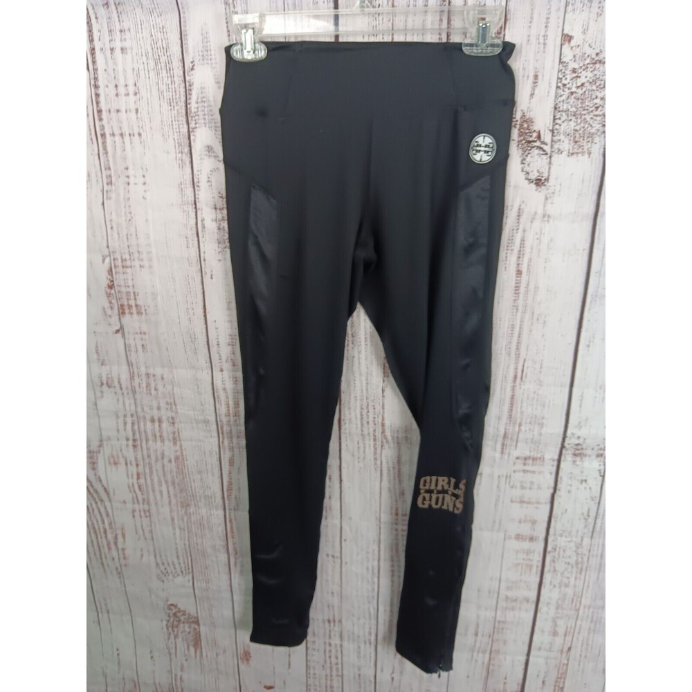 Girls with Guns  leggings Small Black Active Wear
